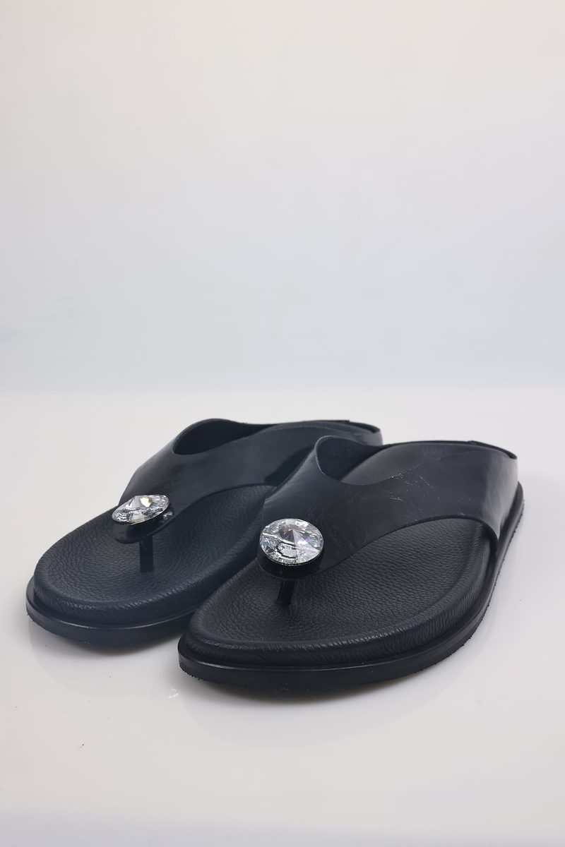 Siyah Swarovski Terlik 25293