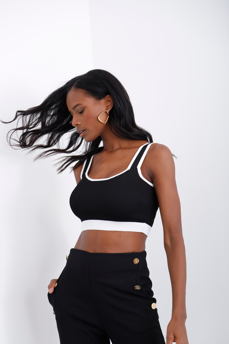 Siyah Triko Büstiyer 20249