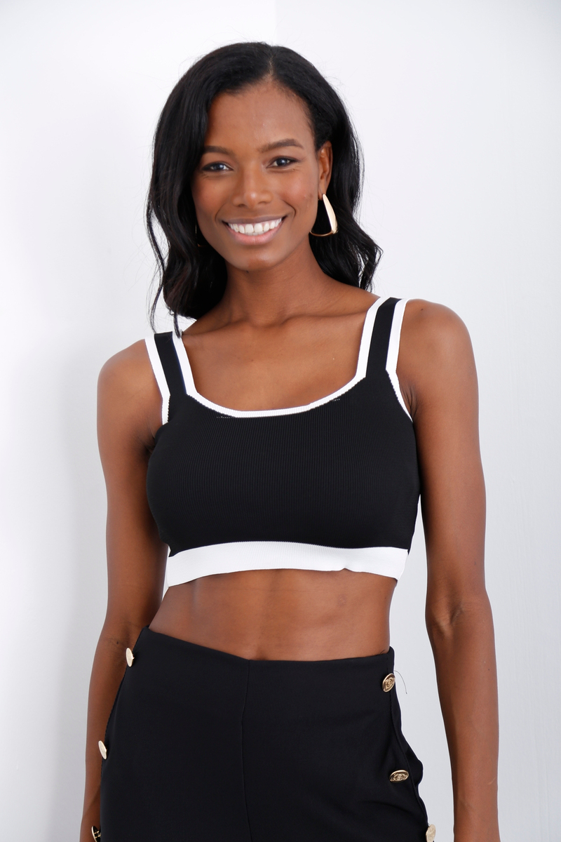 Siyah Triko Büstiyer 20249