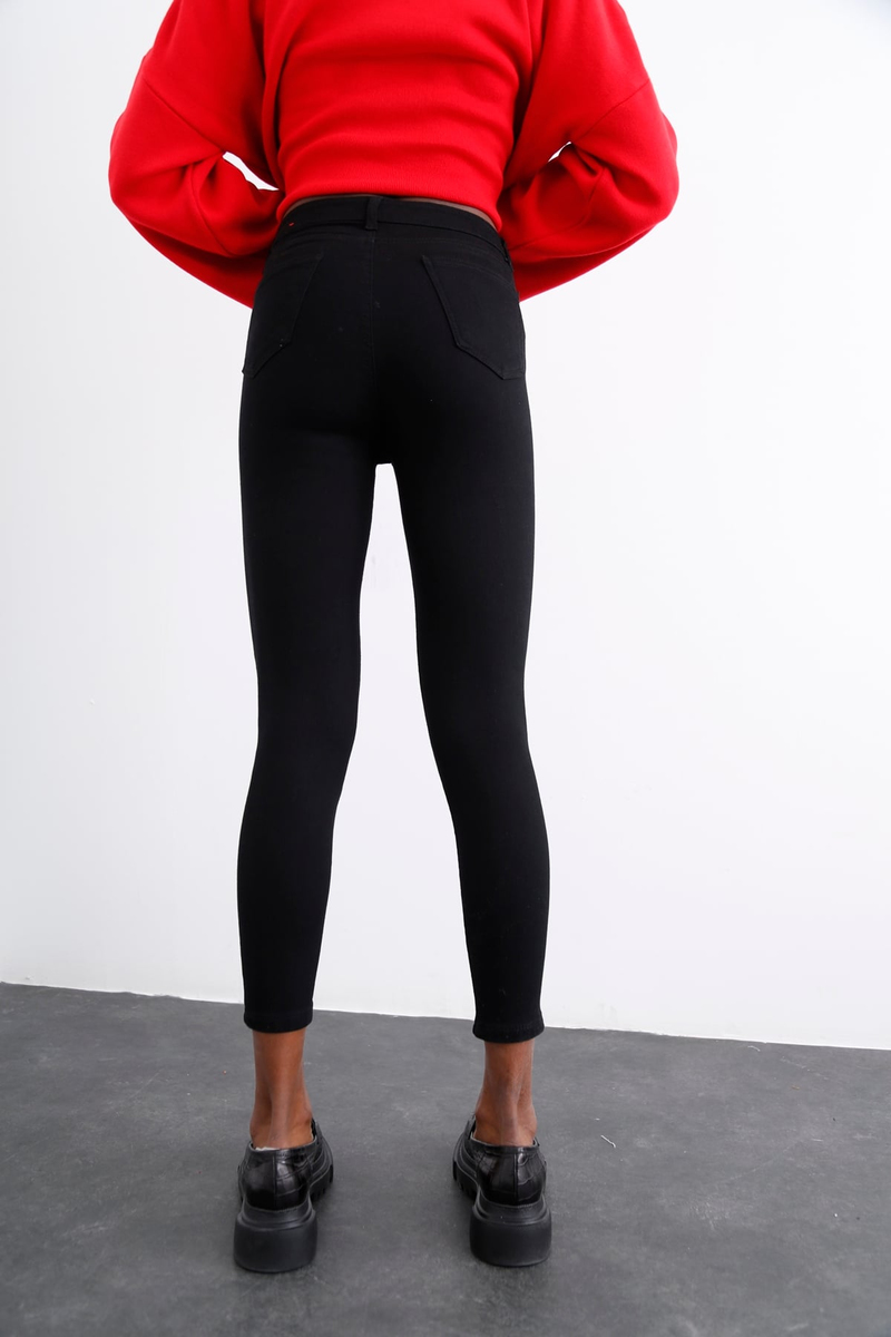 Siyah Ultra Likralı Skinny Jean 