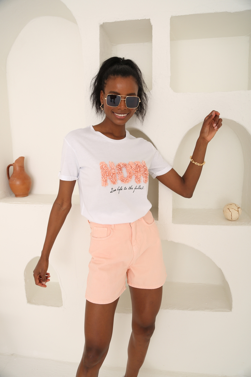 Somon Now Nakışlı Tshirt 3542