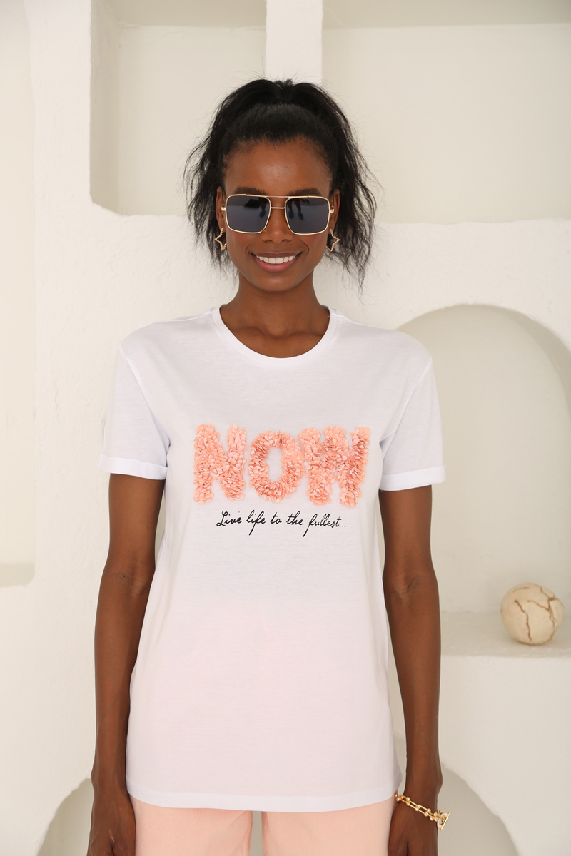 Somon Now Nakışlı Tshirt 3542
