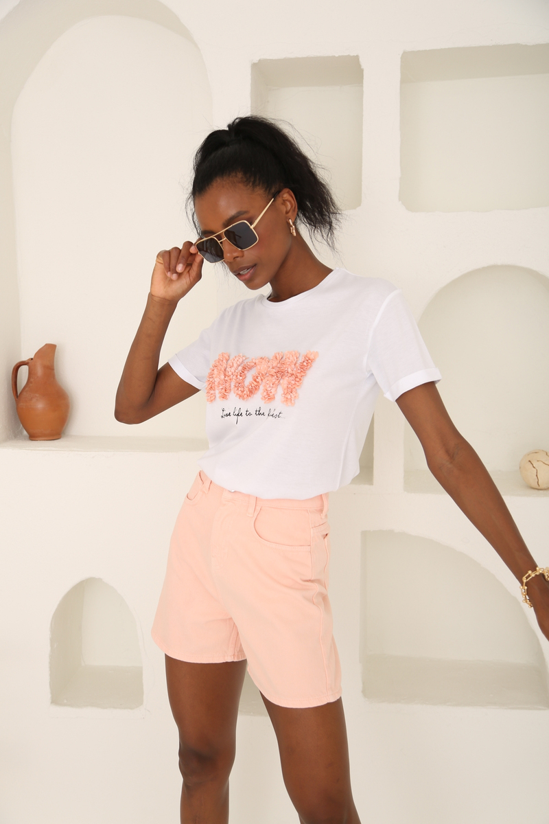 Somon Now Nakışlı Tshirt 3542