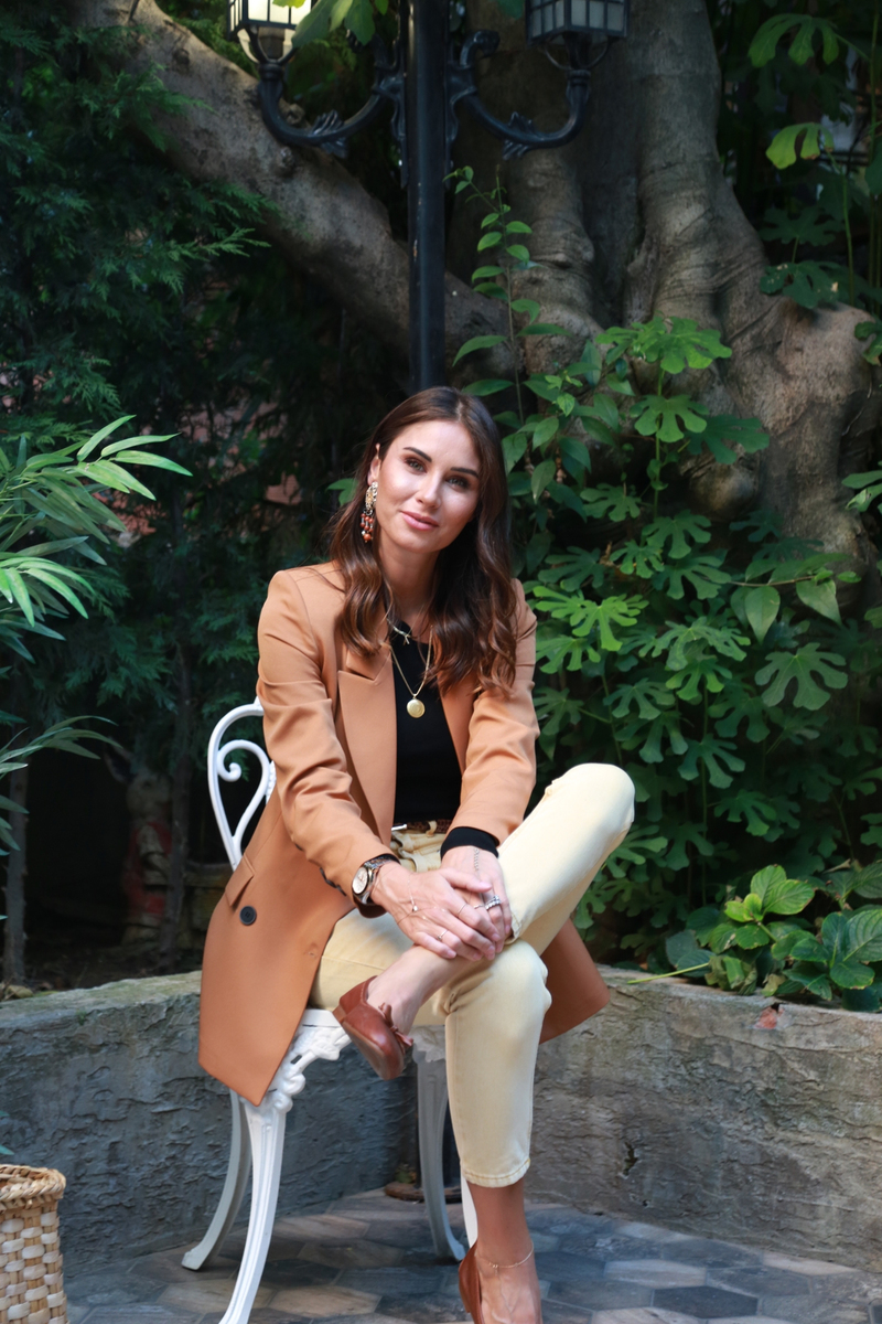 Taba Cepli Blazer Ceket