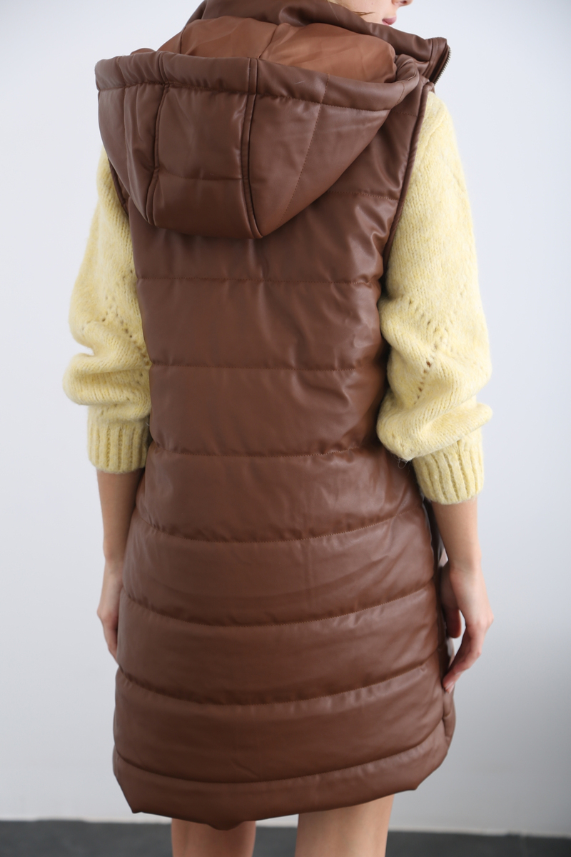 Taba Deri Yelek D89512