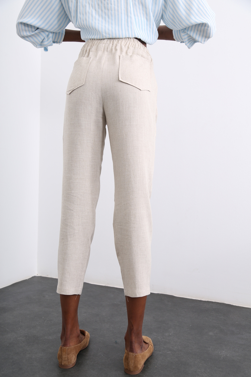 Taş Beli Bağcıklı Pantolon 50113