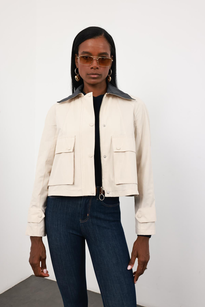 Taş Kapak Cepli Trençkot 87111