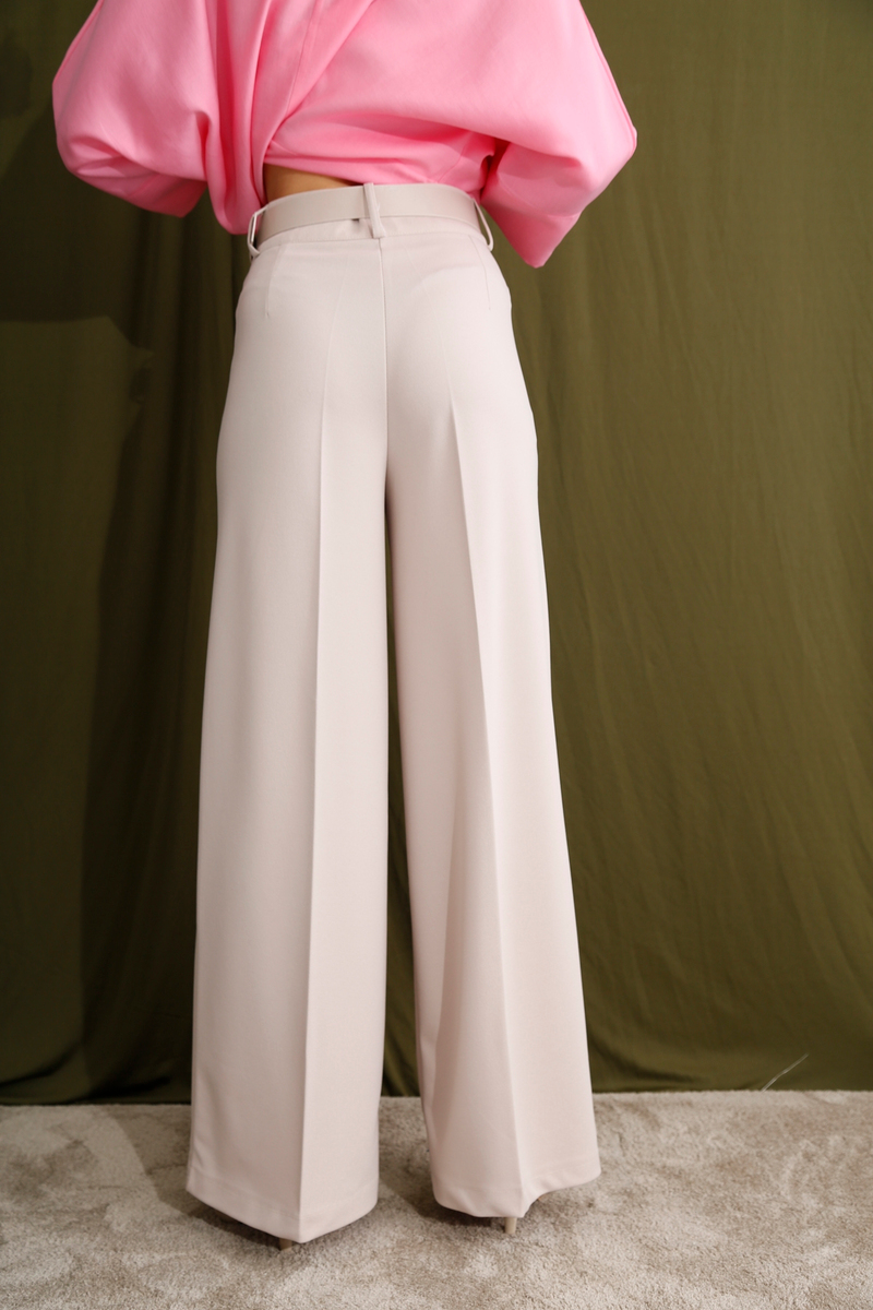 Taş Kemerli Bol Paça Pantolon 50573