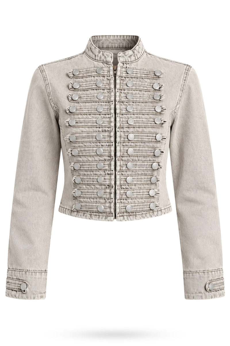 Taş Napolyon Denim Ceket 2602