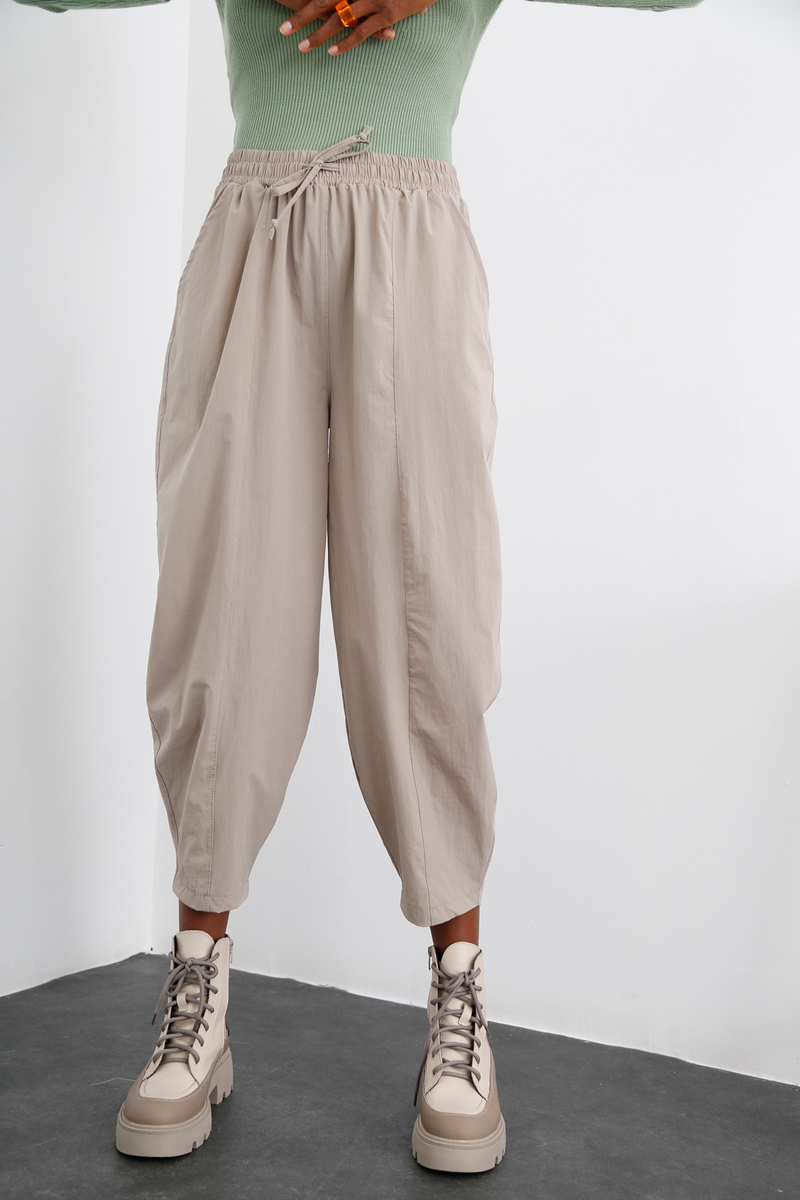 Taş Önü Dikişli Şalvar Pantolon 50483