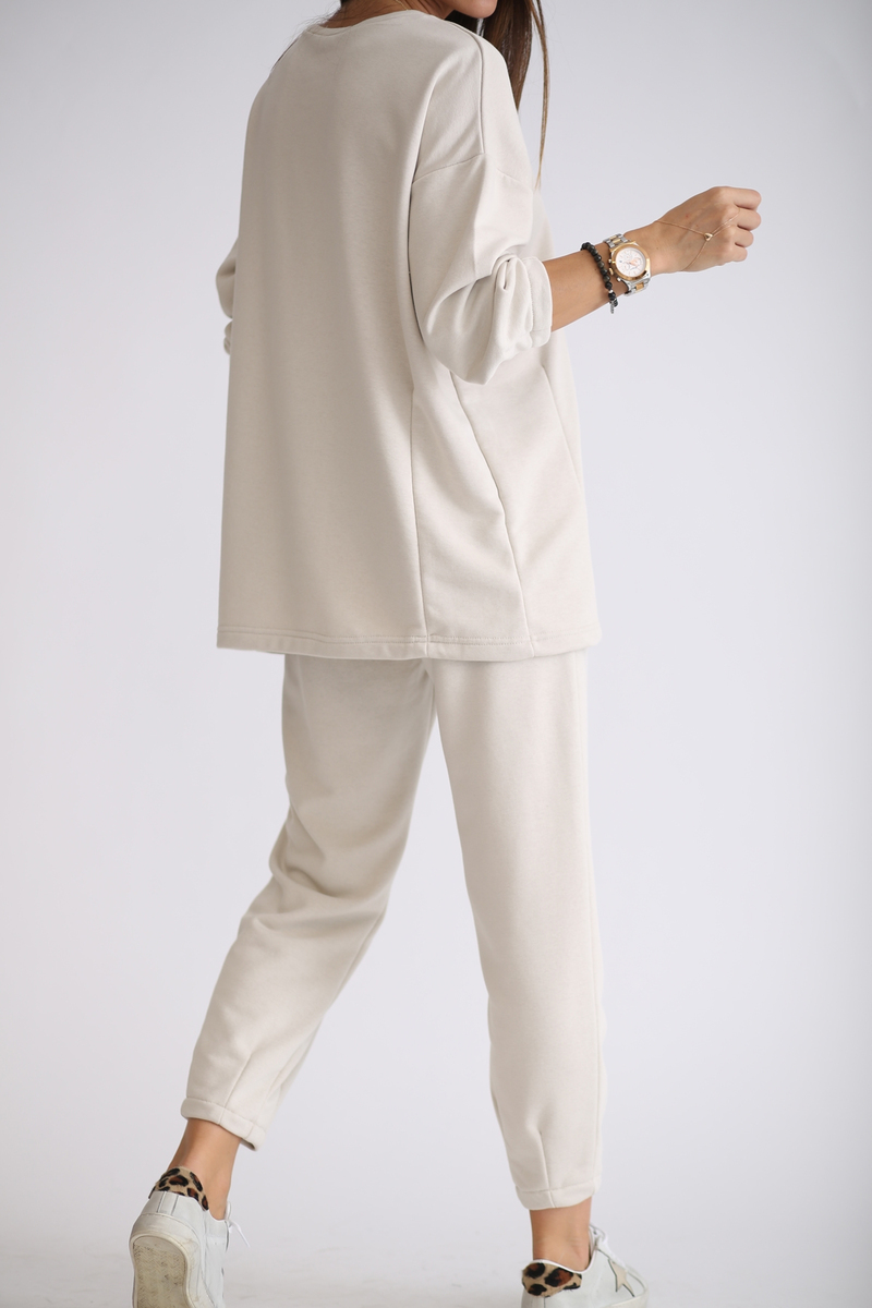 Taş Paça Detaylı Basic Eşofman Takım 1273