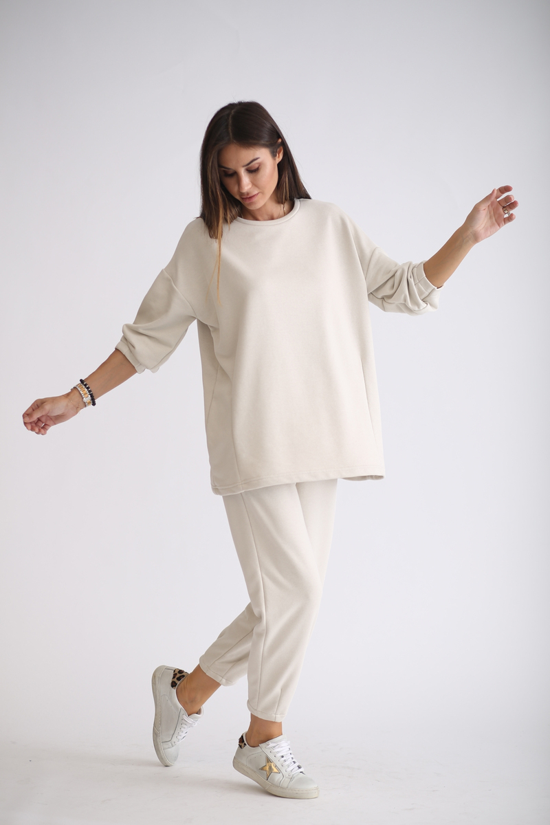 Taş Paça Detaylı Basic Eşofman Takım 1273