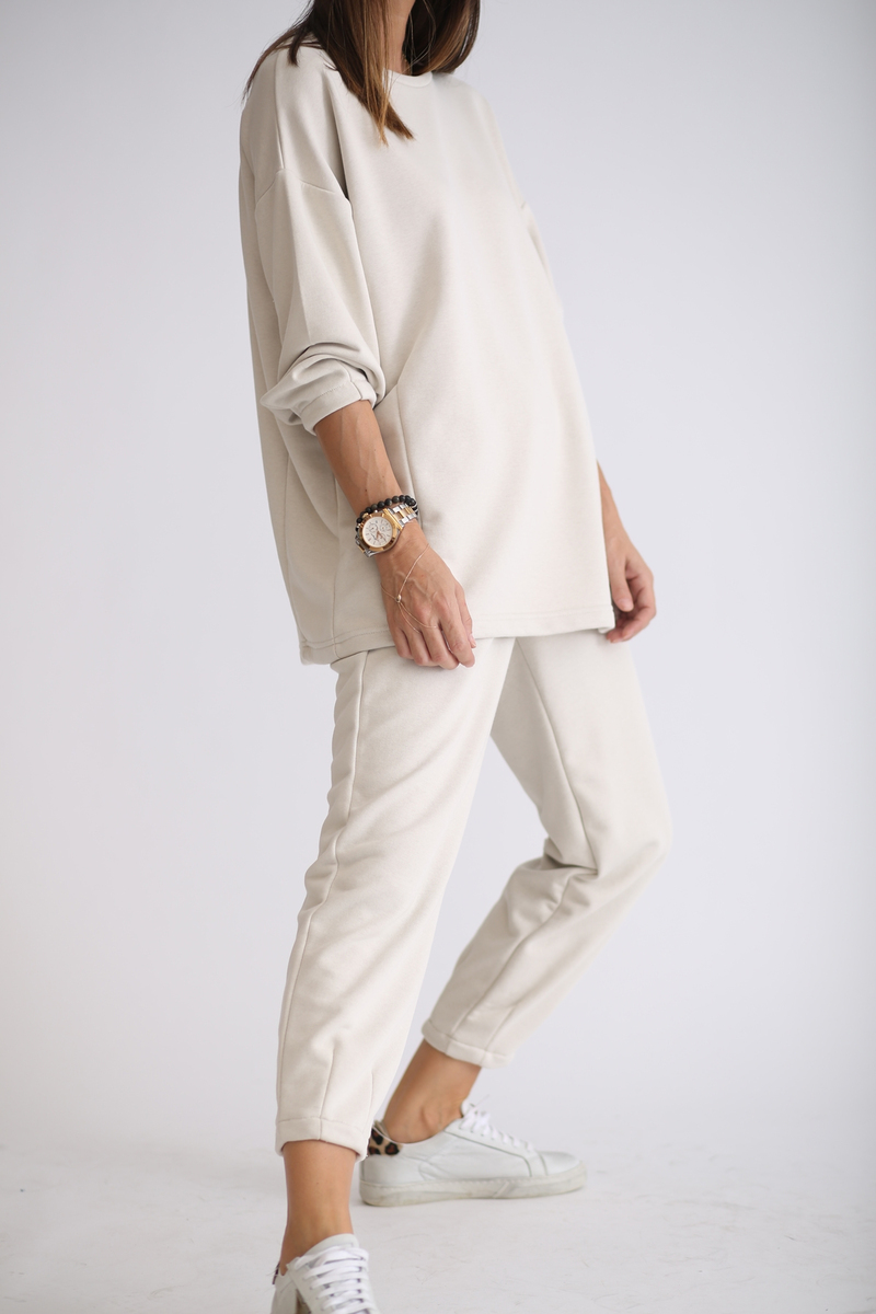Taş Paça Detaylı Basic Eşofman Takım 1273