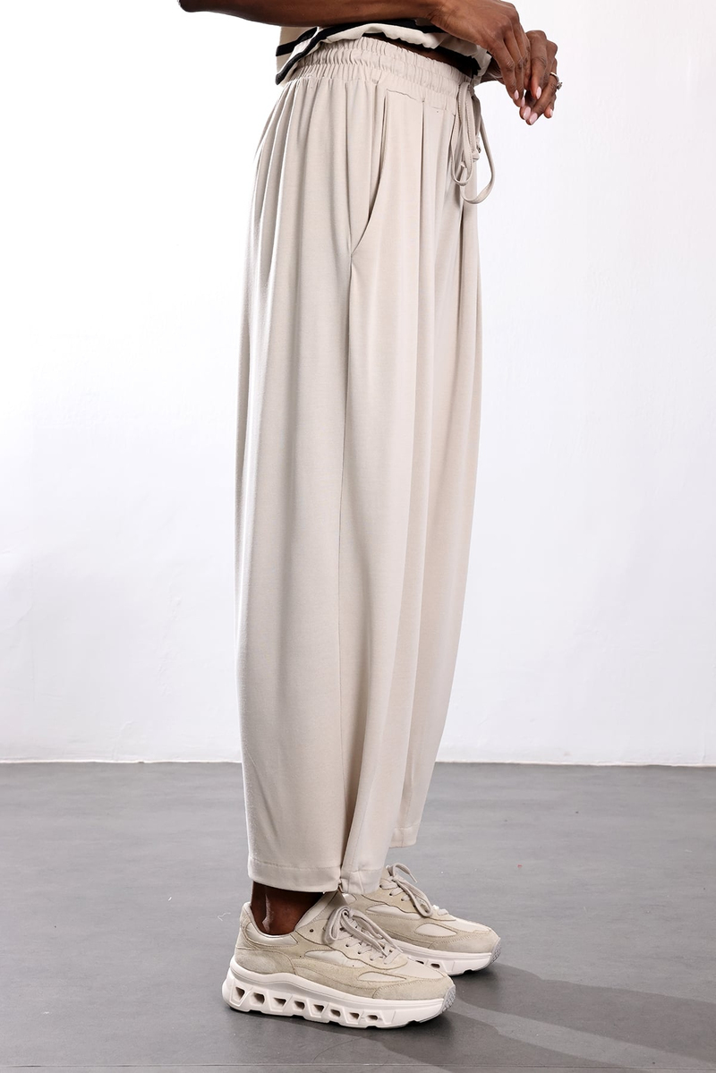 Taş Paçası Düğmeli Pantolon 26282