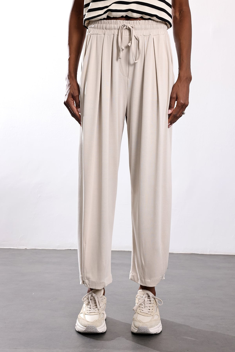 Taş Paçası Düğmeli Pantolon 26282