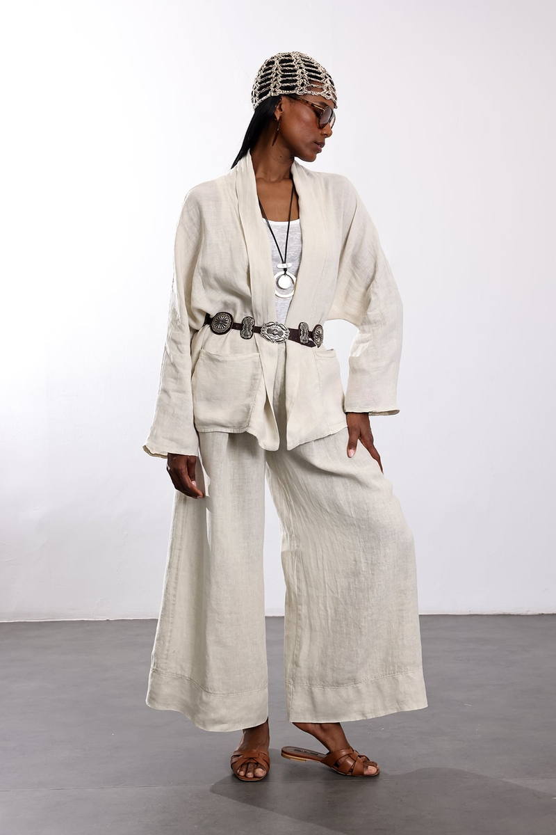 Taş Şal Yaka Kimono Gömlek 39484