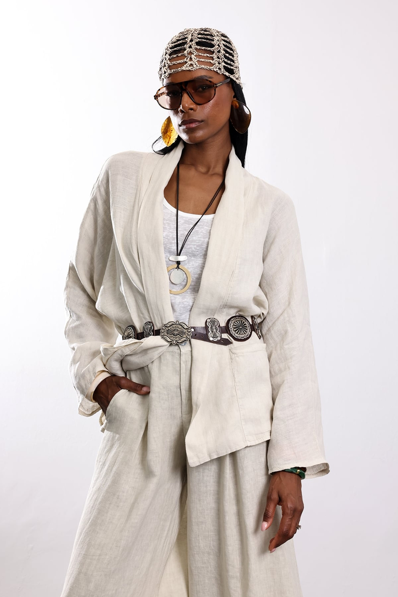 Taş Şal Yaka Kimono Gömlek 39484