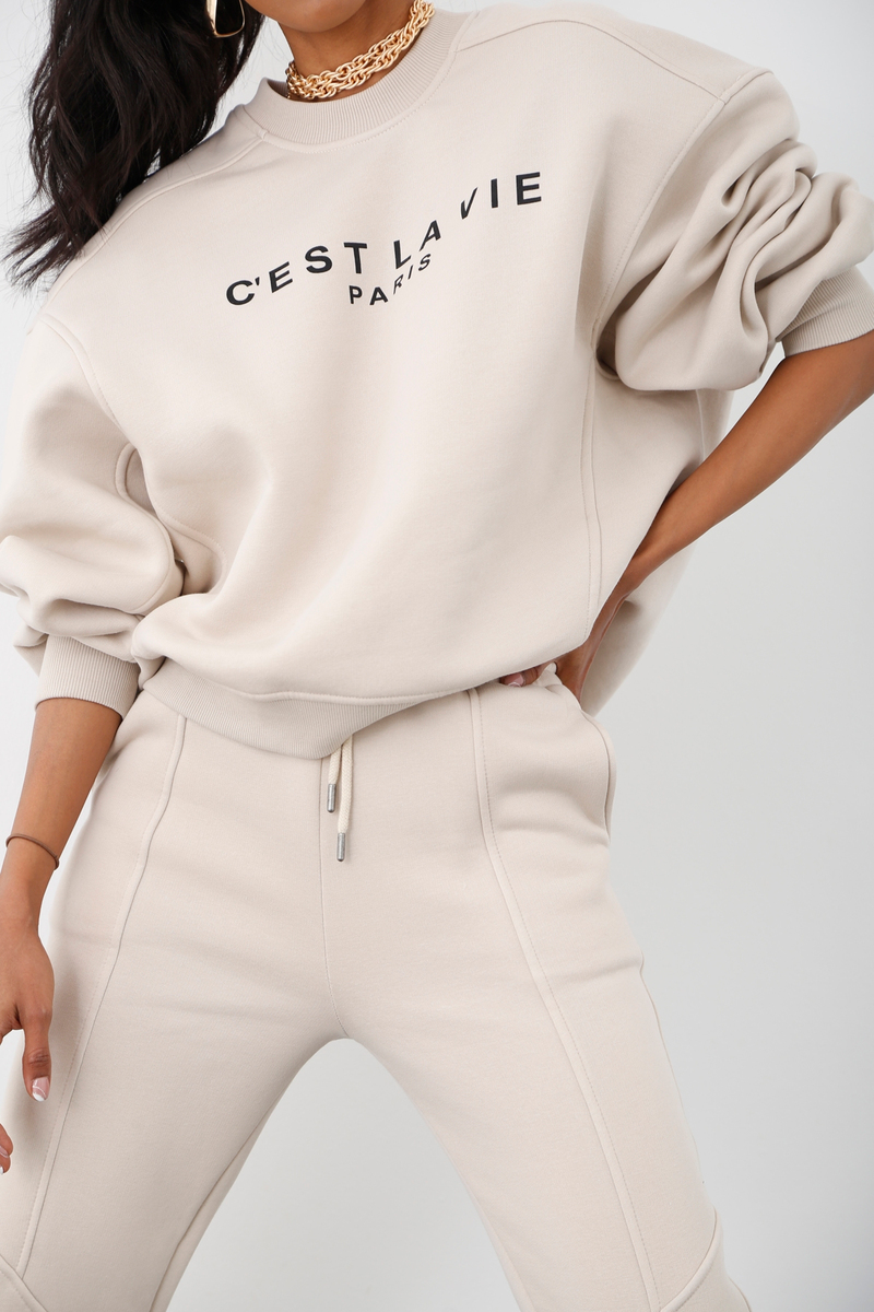 Taş Şardonlu Baskılı Sweatshirt 243