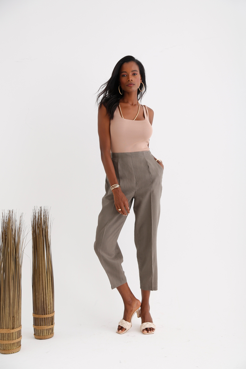 Vizon Keten Pantolon 3830