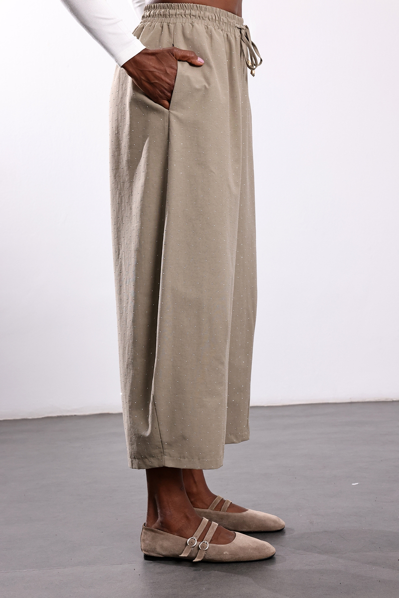 Vizon Taşlı Barrel Pantolon 51470