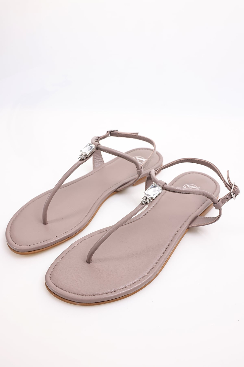 Vizon Tek Taş Sandalet 26057
