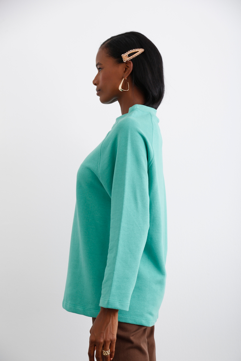 Yeşil Reglan Kol Sweatshirt 20026