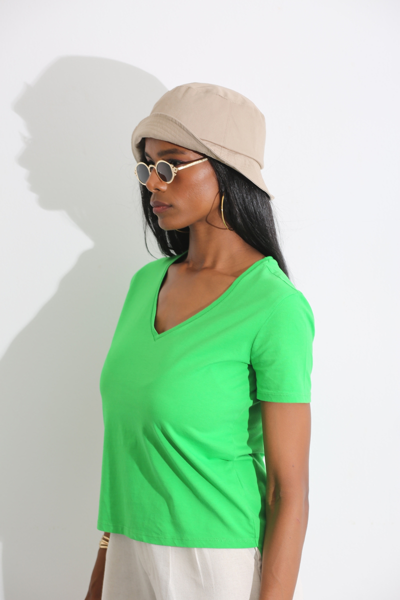 Yeşil Regular Fit Tshirt 4269