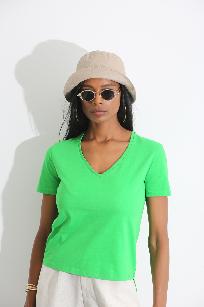 Yeşil Regular Fit Tshirt 4269