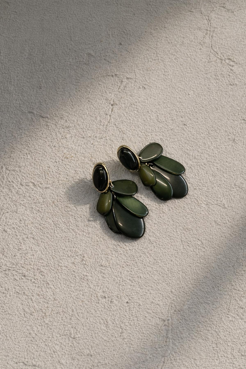 Yeşil Ruby Düşü Küpe 