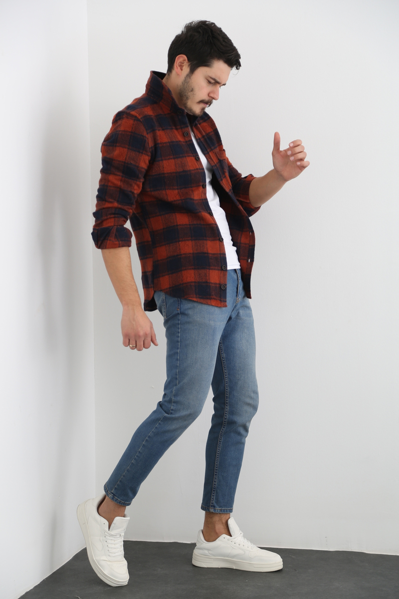Yıkamalı Mavi Erkek Regular Jean 3879-R