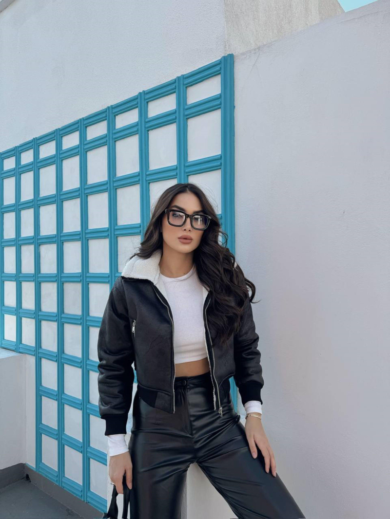 Ribana Detay Crop Kaban 2148 SİYAH