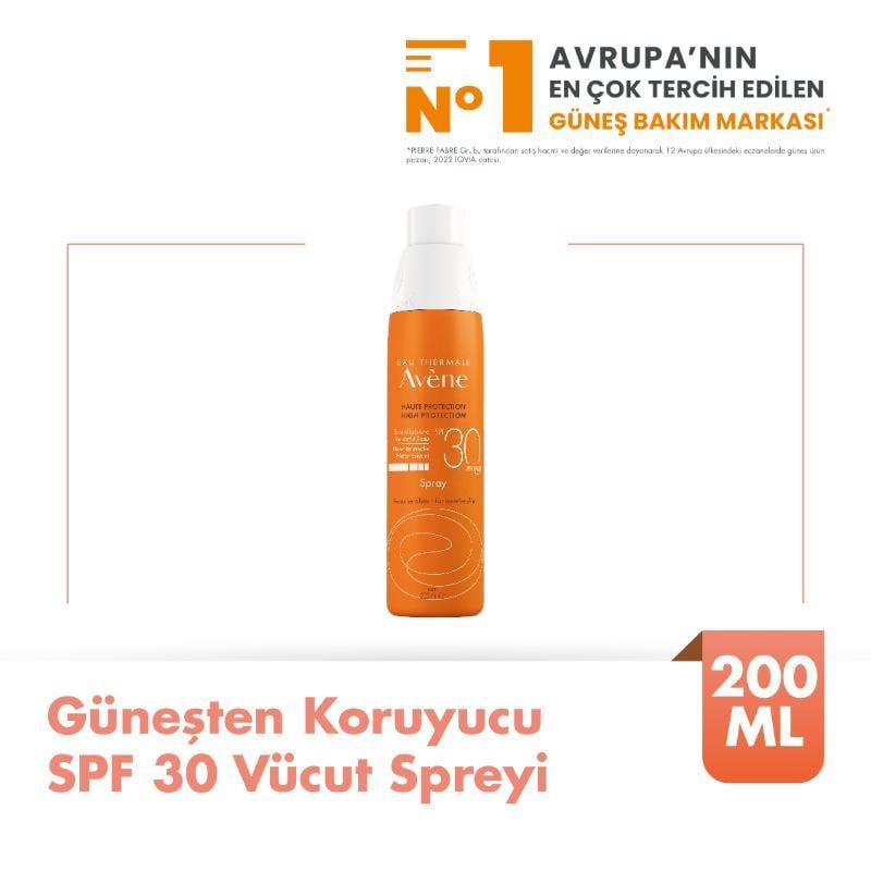 Avene Hassas Ciltler Için Güneş Koruyucu Sprey Spf 30 200 ml