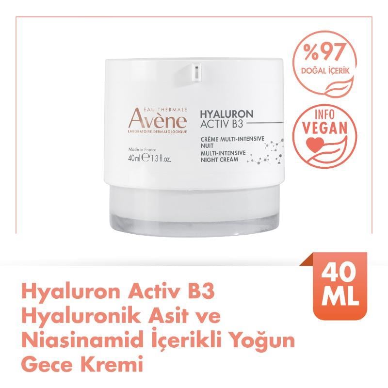 Avene Hyaluron Activ B3 Gece Kremi 40 ml