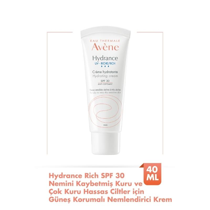 Avene Hydrance Uv Riche Spf 30 - Güneş Koruma Faktörlü Krem 40 ml