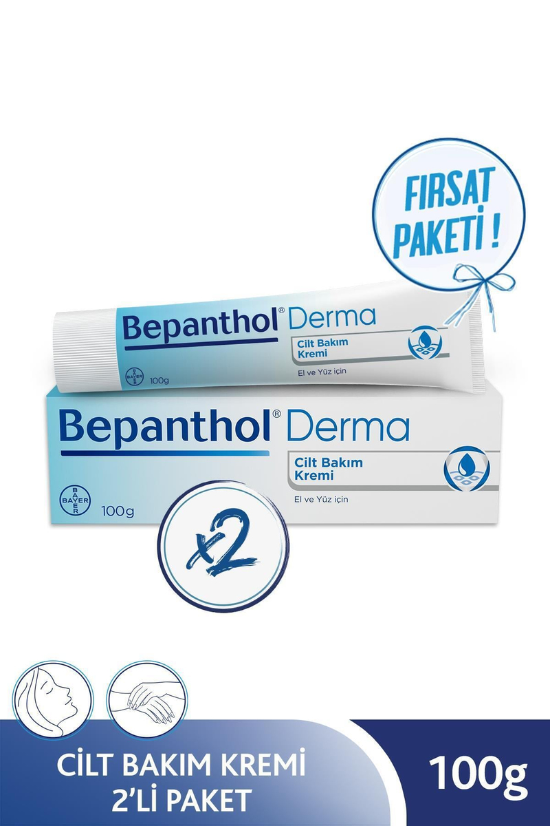 Bepanthol Cilt Bakım Kremi 100 gr x2