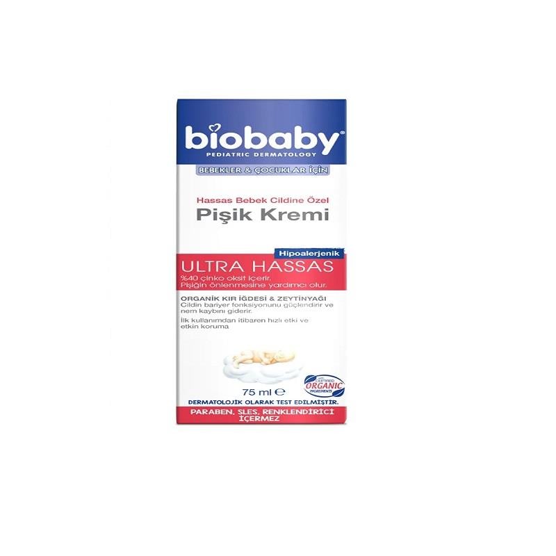 Biobaby Bebek Pişik Kremi %40 Çinko 75 ml