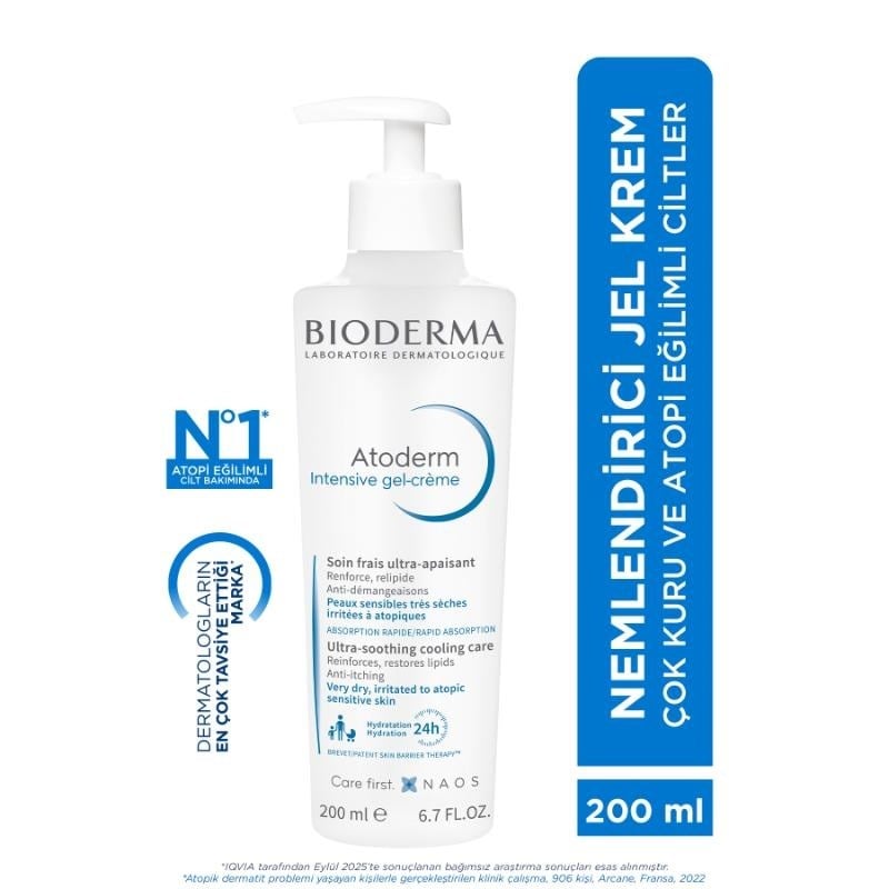 Bioderma Atoderm Intensive Nemlendirici Jel Krem 200 ml