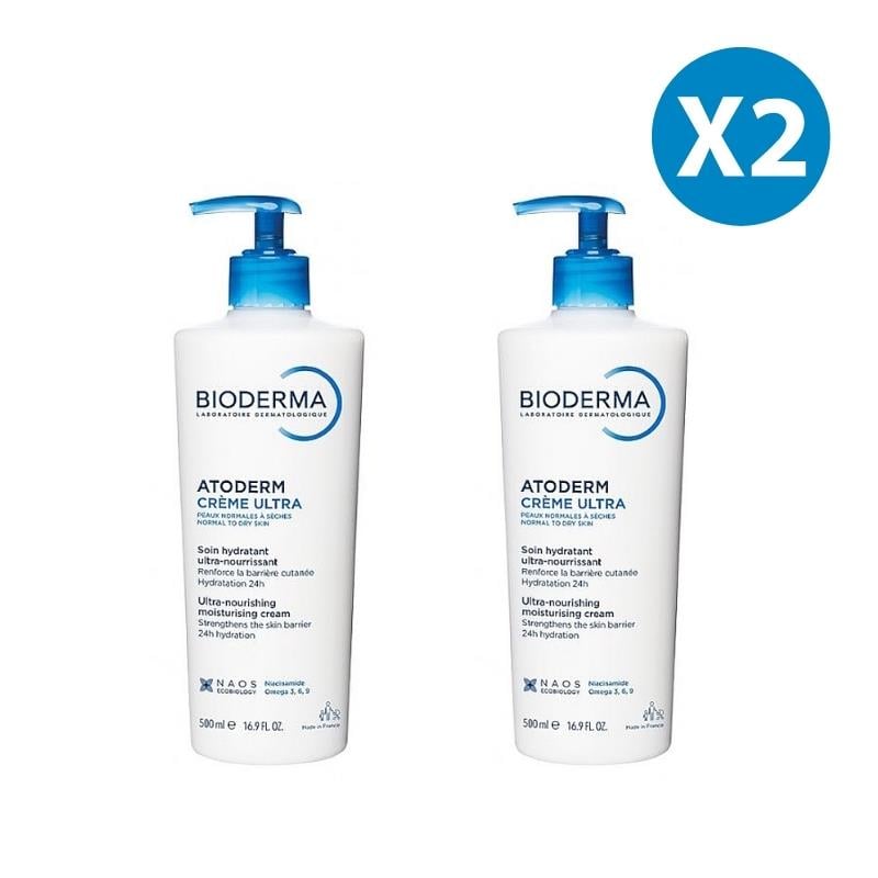 Bioderma Atoderm Vücut Nemlendirici Krem 500 ml x2 Adet