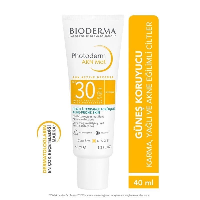 Bioderma Photoderm AKN Mat Spf30 Akneli Cilt Güneş Kremi 40 ml