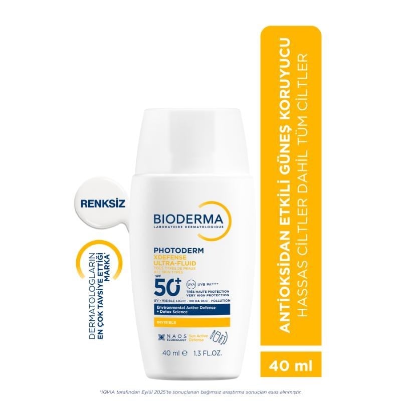 Bioderma Photoderm XDefense Spf50+ Tüm Cilt Tipleri Antioksidan Etkili Renksiz Güneş Kremi
