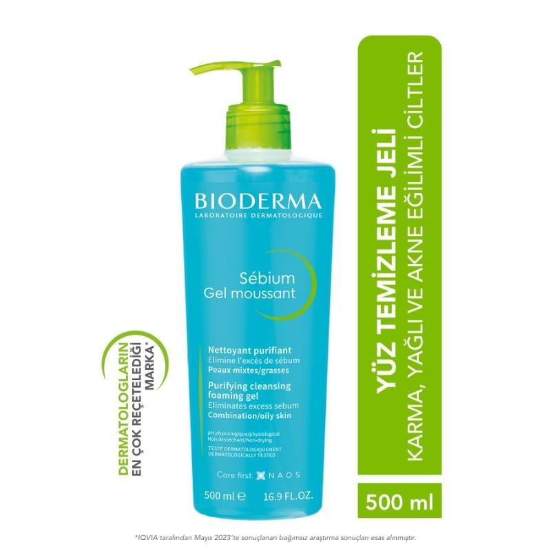 Bioderma Sebium Temizleyici Jel 500 ml