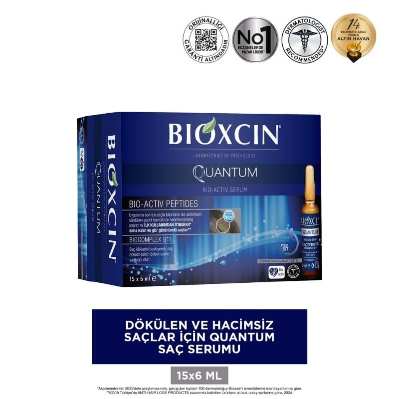 Bioxcin Quantum Saç Güçlendirici Serum 15 x 6 ml