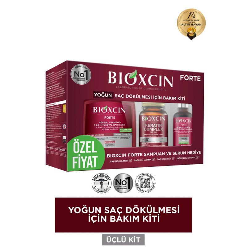 Bioxcin Forte Yoğun Bakım Yoğun Saç Dökülmesi Seti