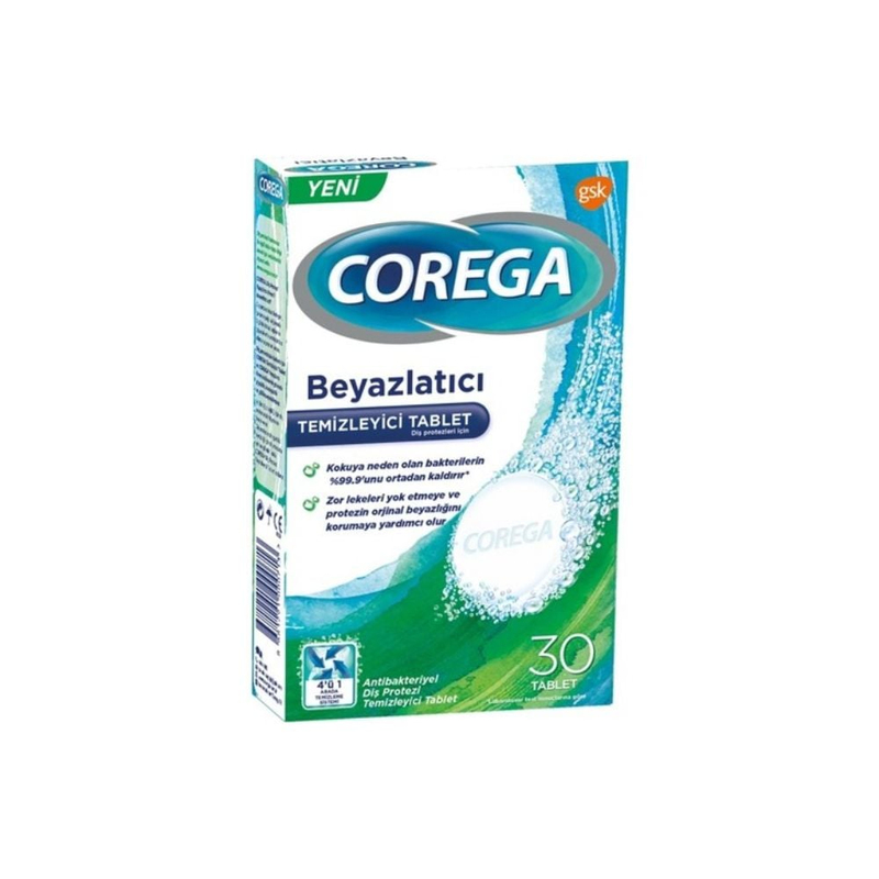 Corega Diş Protezi Beyazlatıcı 30 Tablet