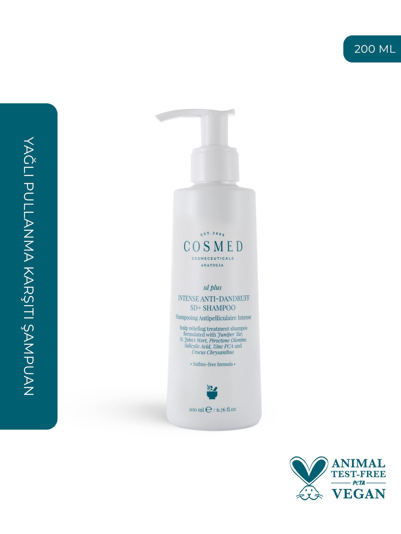 Cosmed SD Plus Intense Anti Dandruff SD+ Shampoo 200ml