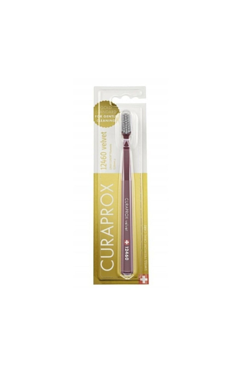 Curaprox 12460 Velvet Diş Fırçası - Eflatun-Gri