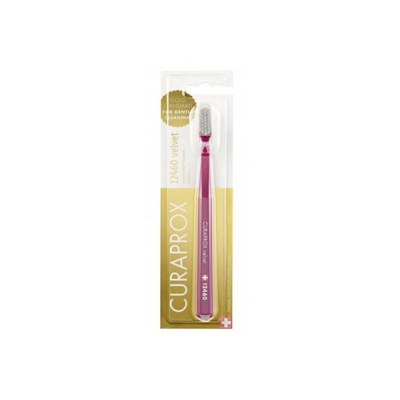 Curaprox 12460 Velvet Diş Fırçası - Kırmızı-Gri