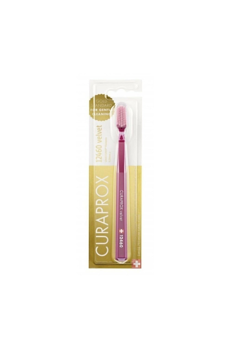 Curaprox 12460 Velvet Diş Fırçası - Kırmızı-Pembe