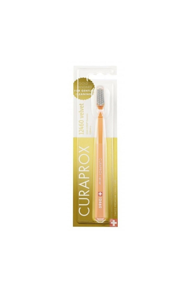 Curaprox 12460 Velvet Diş Fırçası - Turuncu-Gri