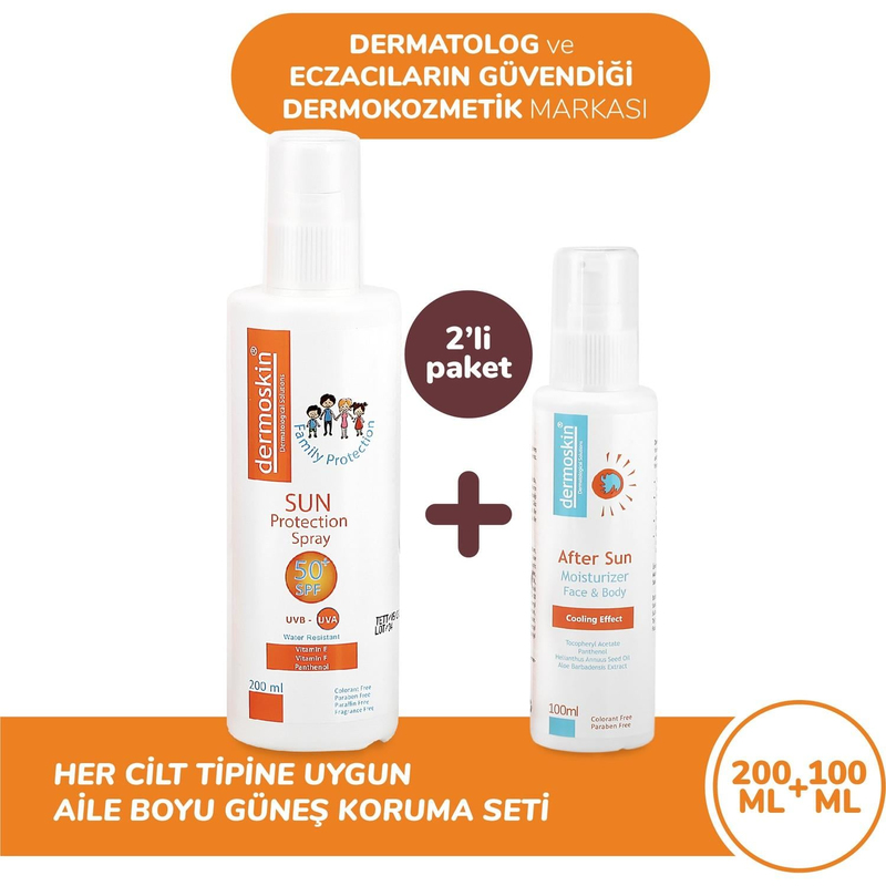 Dermoskin Sun Protection 200 ml + After Sun 100 ml